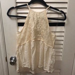 American Eagle lace detail tank top women’s small